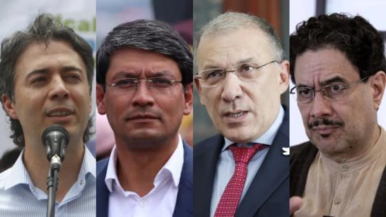 Daniel Quintero, Camilo Romero, Roy Barreras e Iván Cepeda.