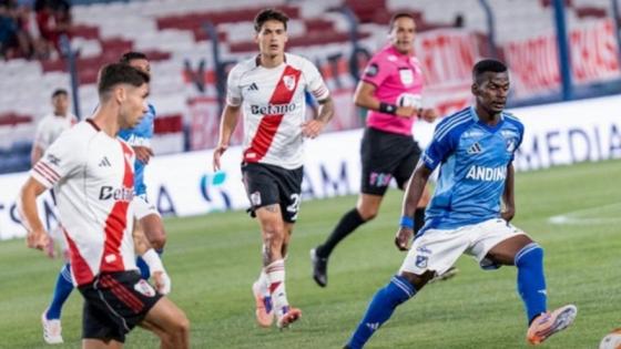 Millonarios perdió 1-0 ante River Plate en Montevideo en un partido de preparación. 