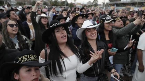 Miles de personas se reunieron en El Campín para homenajear a Yeison Jiménez 