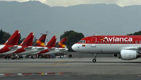 Aviones de Avianca.