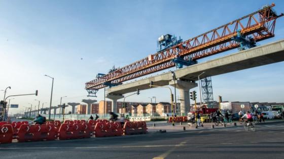 Obras del metro en Bogotá.