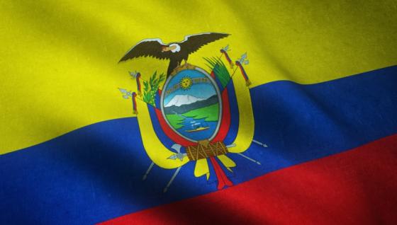 Bandera de Ecuador.
