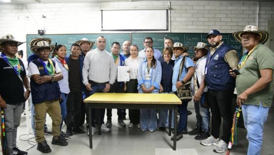 Gobernación de Antioquia alcanzó acuerdos con indígenas.
