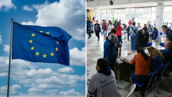 Bandera Unión Europea y Elecciones 2026