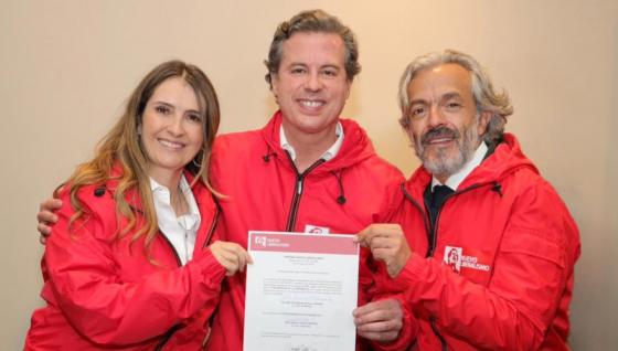 Paloma Valencia, Juan Manuel Galán y Juan Daniel Oviedo.
