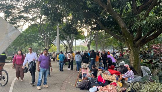 Protestas de indígenas en La Alpujarra.
