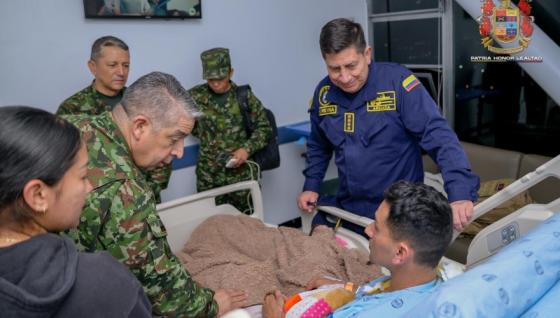 Sobrevivientes del accidente aéreo de avión de la FAC.