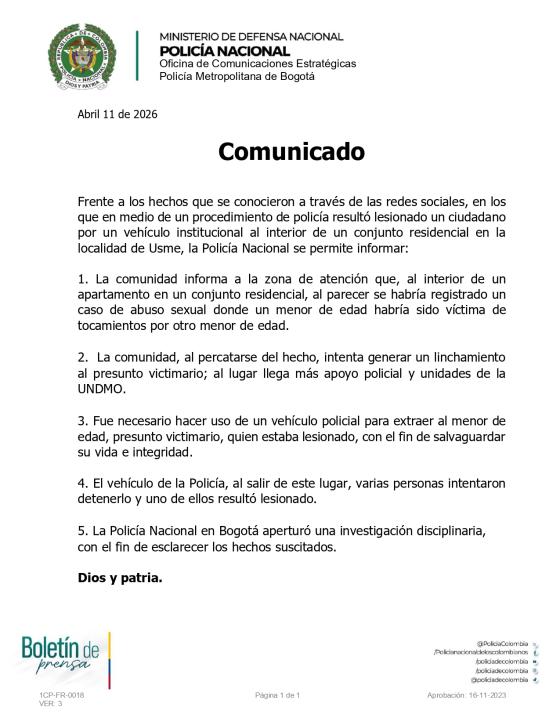 Policía Metropolitana de Bogotá