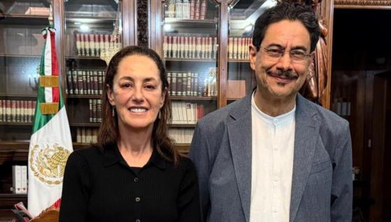 Claudia Sheinbaum e Iván Cepeda. 