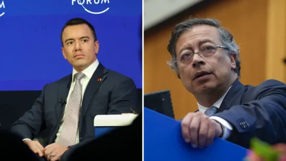 Daniel Noboa y Gustavo Petro