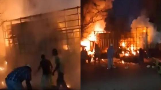 Nuevo ataque en Jamundí: camión lleno de aves fue incendiado