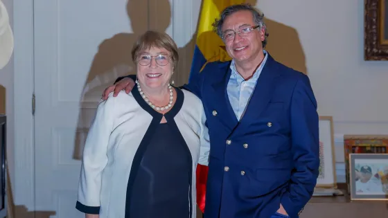 Petro respalda a Michelle Bachelet para dirigir la ONU