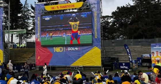 Pantallas gigantes para ver a la Selección Colombia en Bogotá. 