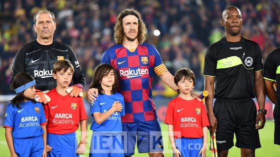 Así se vivió el partido entre las leyendas de Colombia y Barcelona en Bogotá.