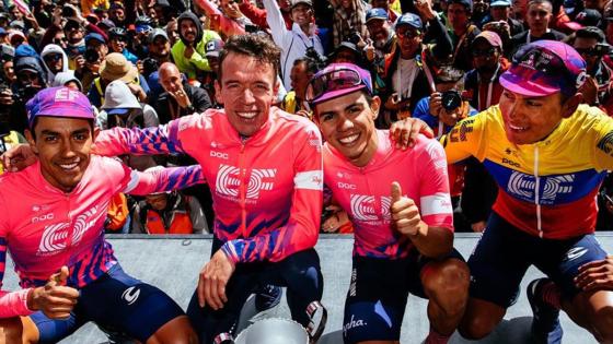 Rigoberto urán y Sergio Higuita