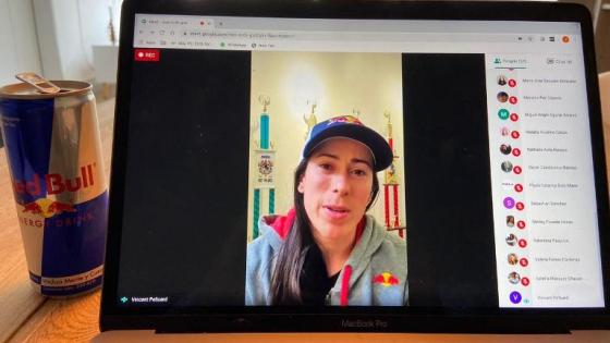 Mariana Pajón en clase 