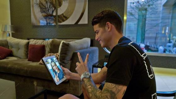 El video que recibió James Rodríguez por el Día del Padre