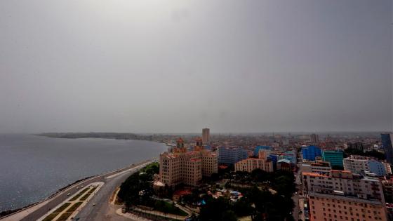 Nube de polvo del Sahara, en Cuba