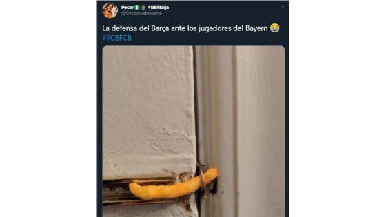 Meme de la goleada del Bayern al Barcelona. Meme de la goleada del Bayern al Barcelona.