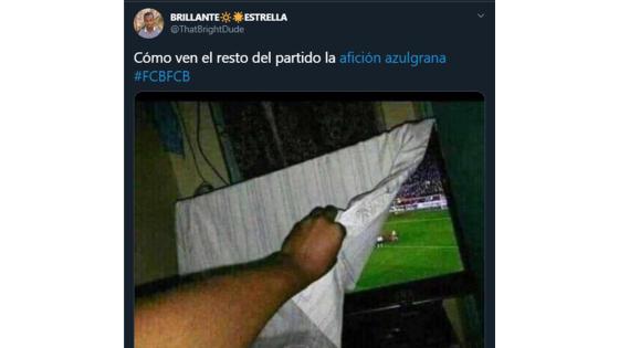 Meme de la goleada del Bayern al Barcelona. Meme de la goleada del Bayern al Barcelona.