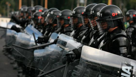 Esmad manifestaciones en Bogotá
