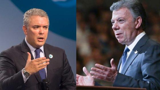 Iván Duque y Juan Manuel Santos