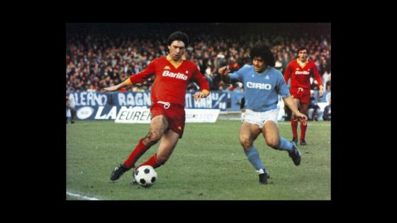 Partido Nápoles vs Roma 1984. Partido Nápoles vs Roma 1984.