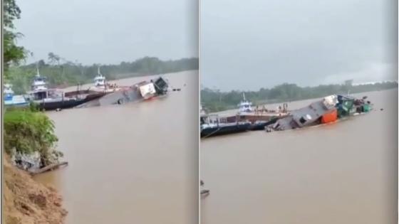 Embarcación hundida Puerto Asís Putumayo
