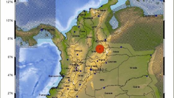 Temblor hoy Colombia