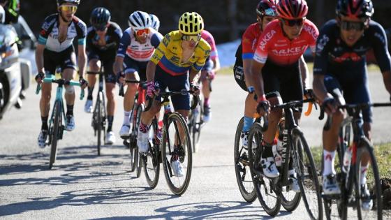 Sergio Higuita asciende casillas en la general de la Tirreno Adriático