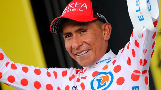 El gesto de Nairo Quintana en el Tour de Francia