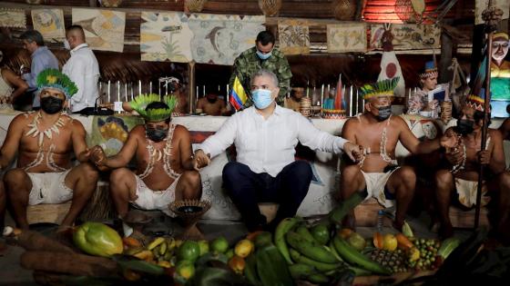 Duque durante la PreCOP de la Biodiversidad 2
