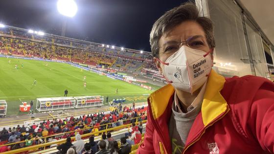 Críticas a Claudia López tras partido de Santa Fe vs. Atlético Nacional