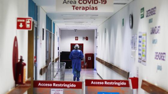 Vista general del área COVID-19 en un hospital de España 