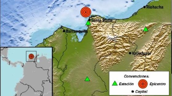 temblor mar caribe noticias Santa Marta Barranquilla