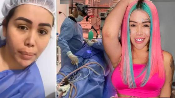 Yina Calderón quirófano