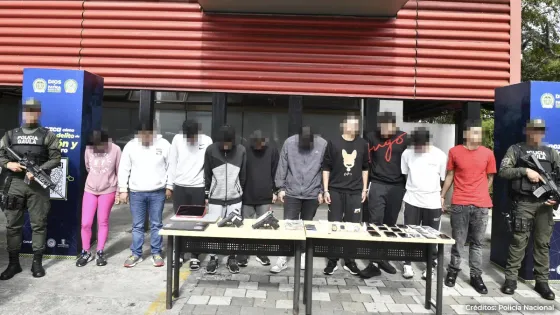 10 capturados por secuestro y hurto a extranjeros en Medellín