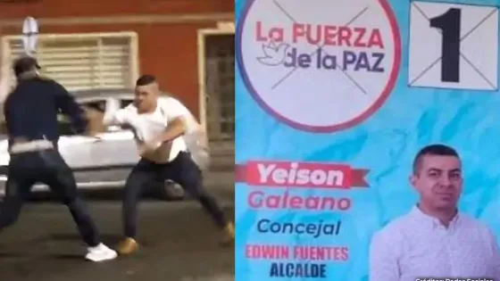 Video: Candidato al concejo de Chía protagonizó riña callejera con cuchillo