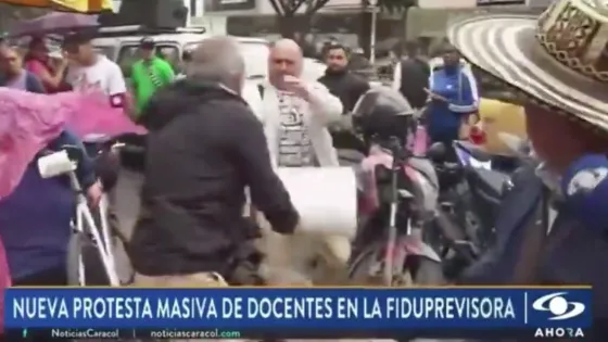 Pelea transmisión Noticias Caracol