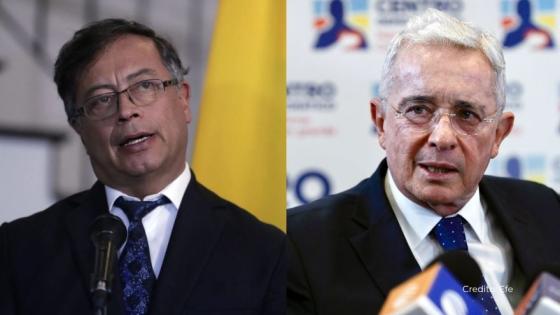 Álvaro Uribe y Gustavo Petro.