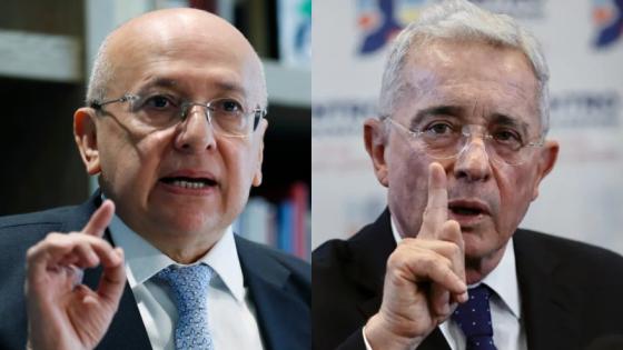 Eduardo Montealegre y Álvaro Uribe Vélez. Eduardo Montealegre y Álvaro Uribe Vélez.