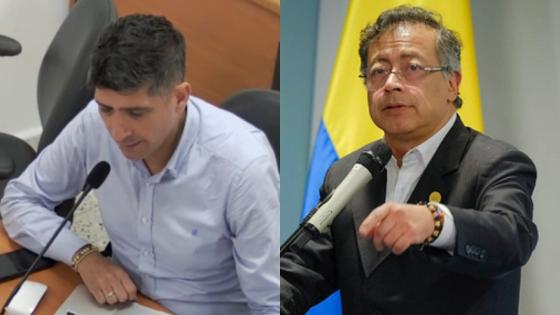 Presidente Gustavo Petro y fiscal Burgos. Presidente Gustavo Petro y fiscal Burgos.