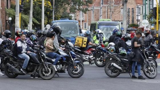 Protestas de los motociclistas en Bogotá. Protestas de los motociclistas en Bogotá.