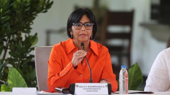 Vicepresidenta ejecutiva de Venezuela, Delcy Rodríguez.