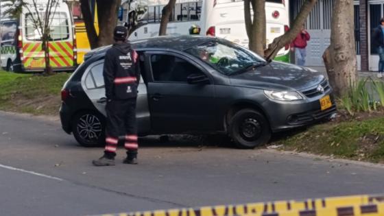 Accidente de tránsito en Bogotá.