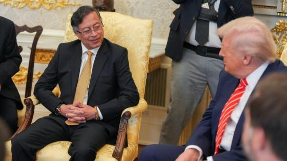 Reunión entre los presidentes Gustavo Petro y Donald Trump.