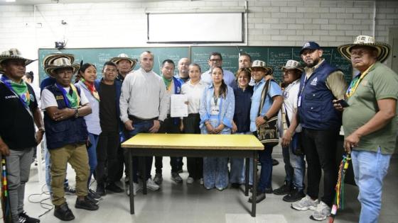 Gobernación de Antioquia alcanzó acuerdos con indígenas.
