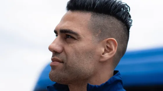 Falcao en el clásico con Millonarios. 